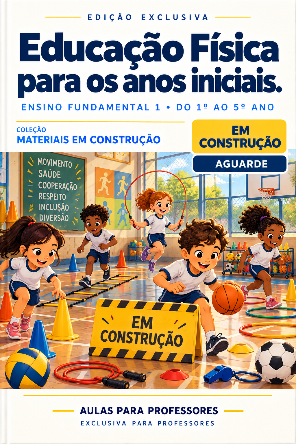 Capa da coleção de Educação Física, em construção